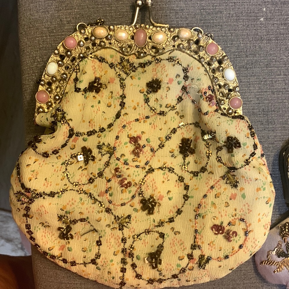 Vintage evening bag with stones
